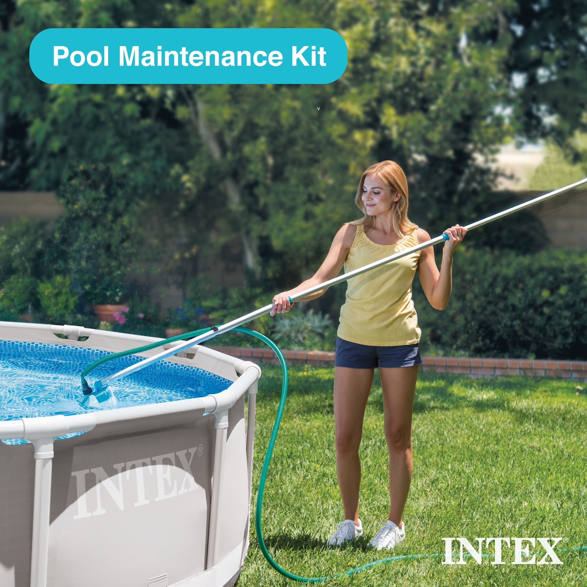 Intex 26711EH Prism 12ft Above Ground Pool 30in Set with Cover & Maintenance Kit - Image 7
