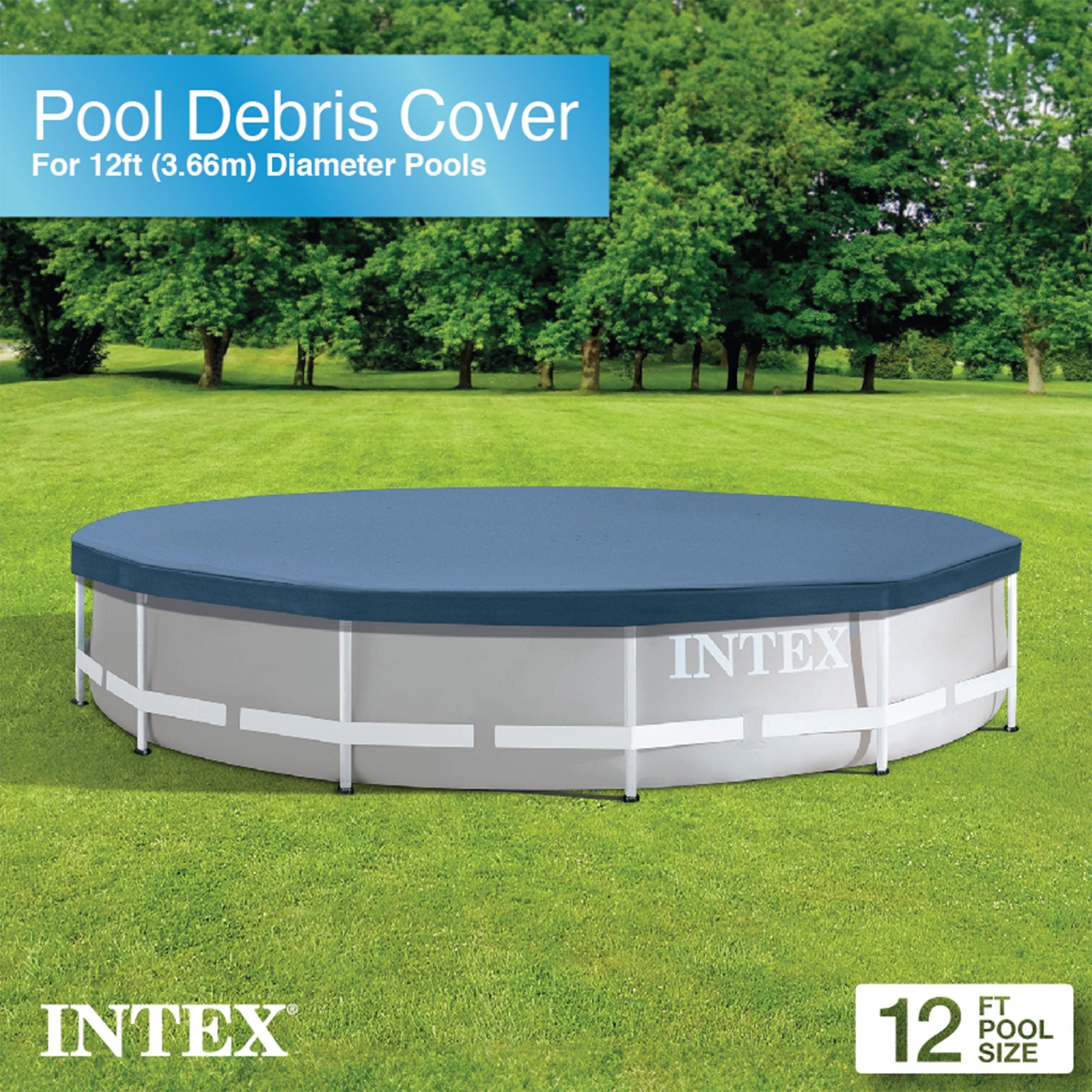 Intex 26711EH Prism 12ft Above Ground Pool 30in Set with Cover & Maintenance Kit - Image 4