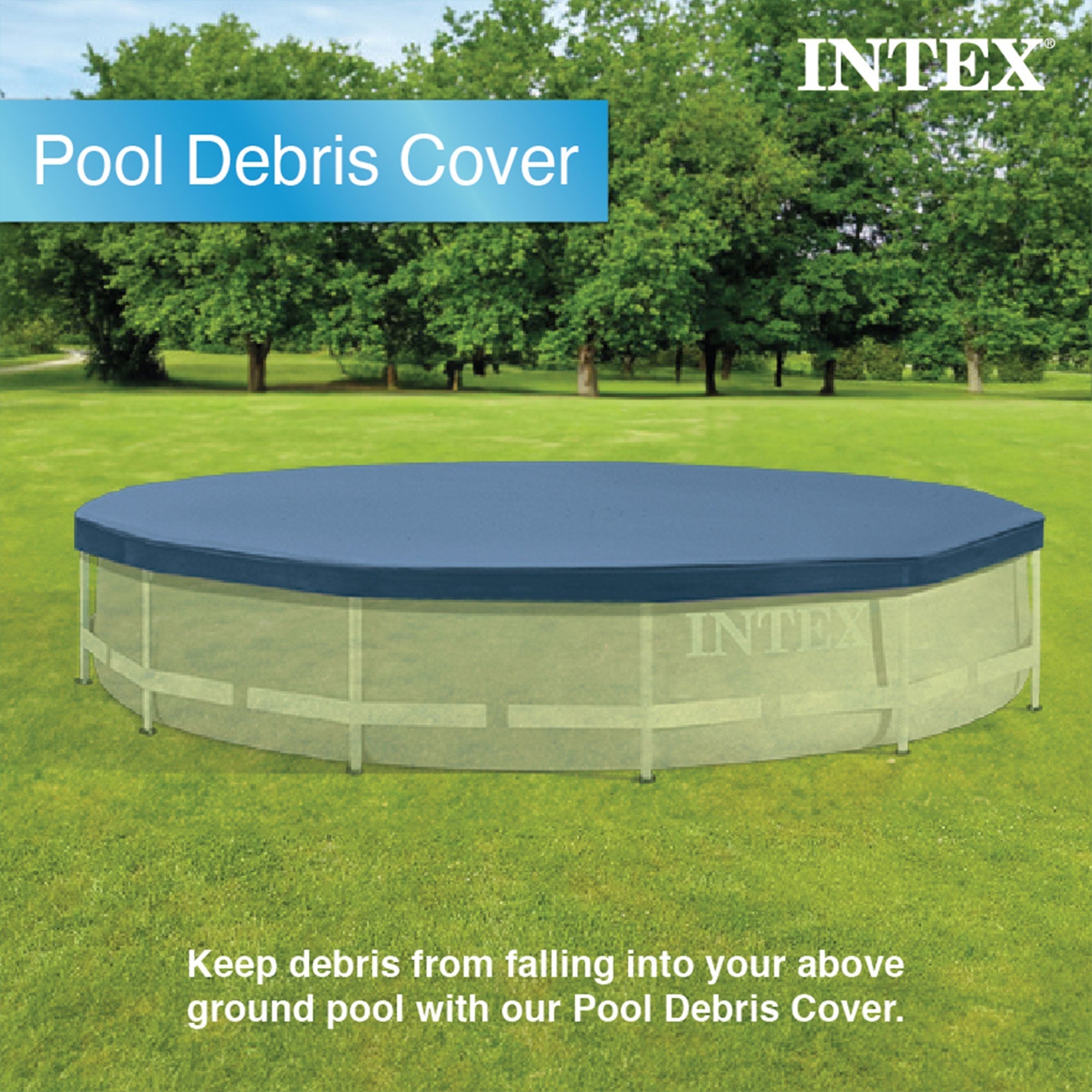 Intex 12ft Metal Frame Above Ground Pool 30in with Filter & Cover - Image 11