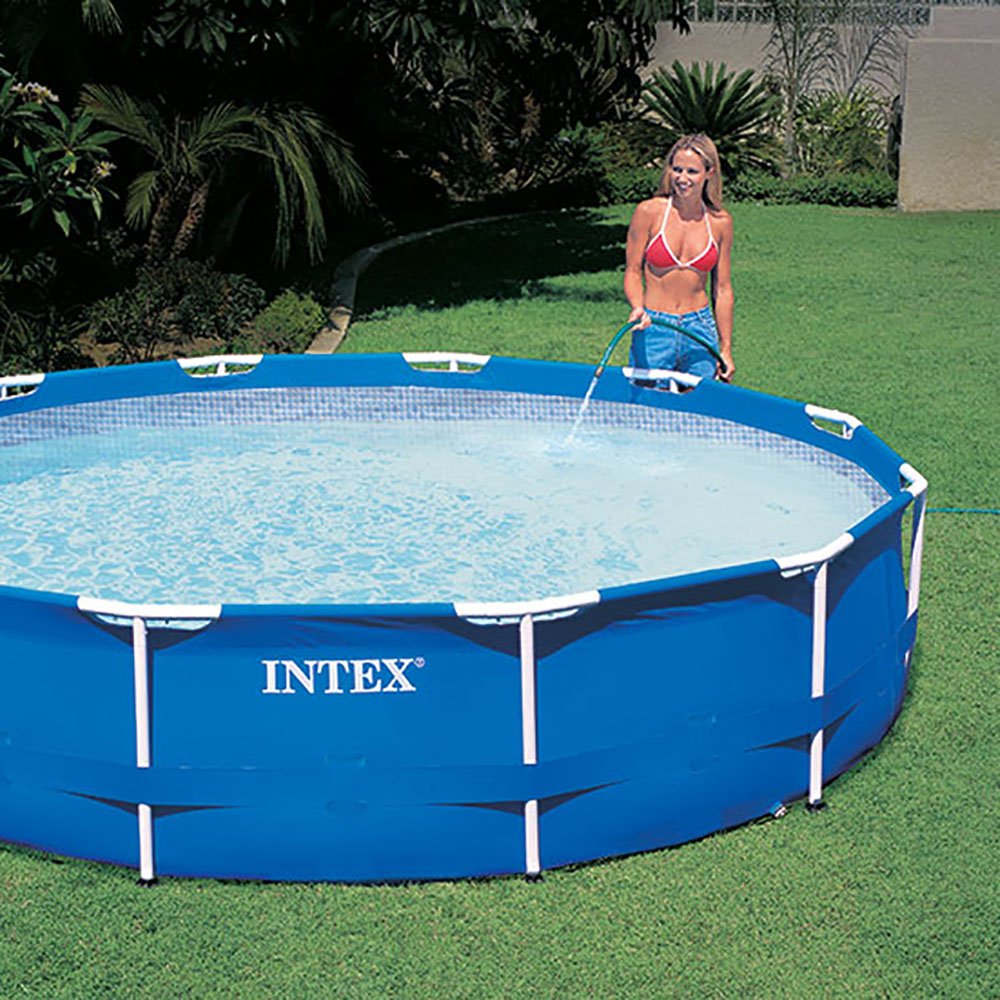 Intex 12ft Metal Frame Above Ground Pool 30in with Filter Cover & Maintenance Kit - Image 10