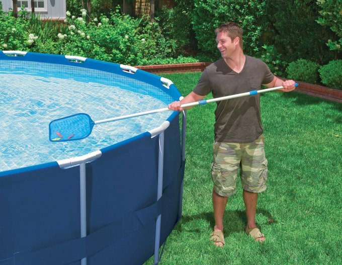 Intex 12ft Metal Frame Above Ground Pool 30in with Filter Cover & Maintenance Kit - Image 9