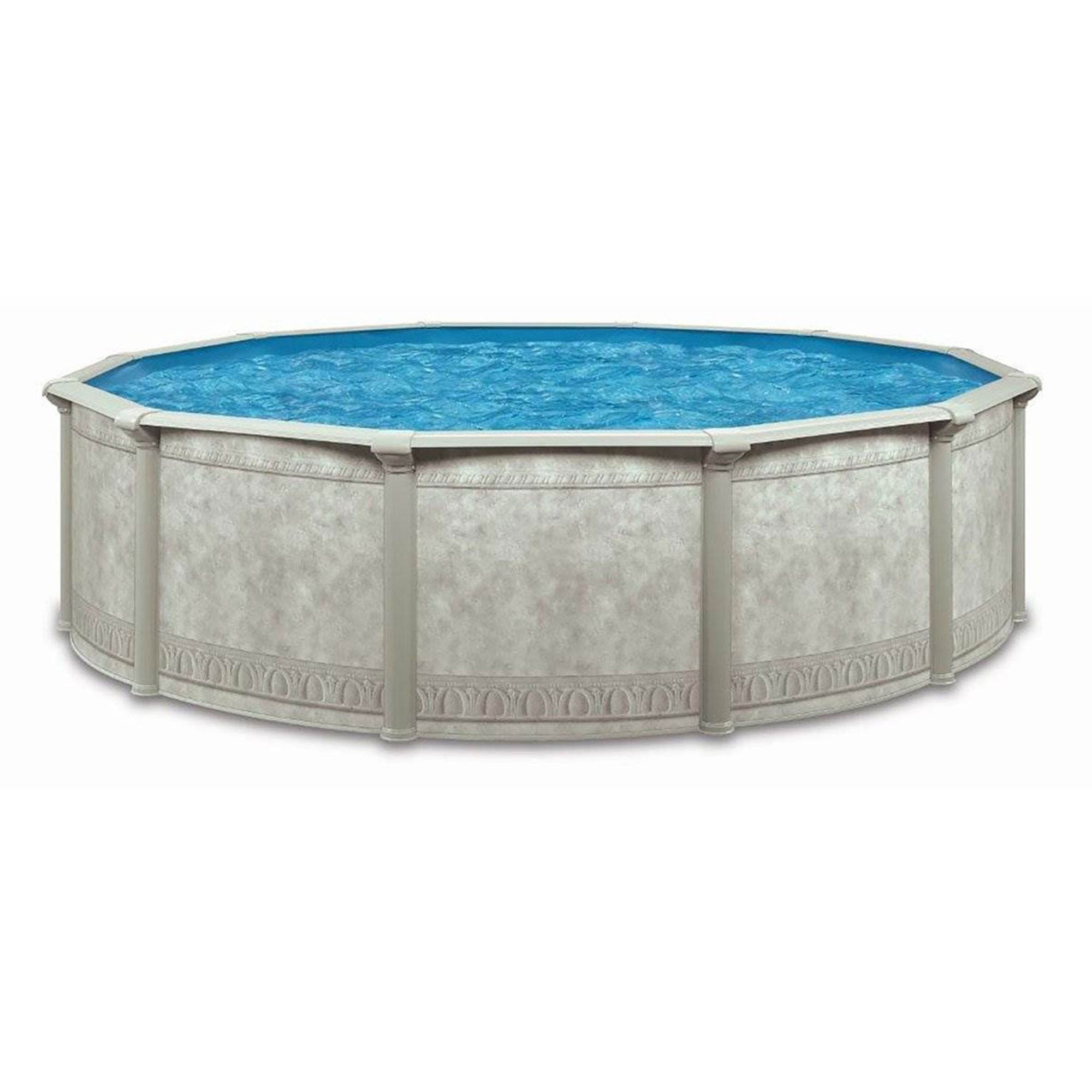 Aquarian Venetian 24ft Round Above Ground Swimming Pool 52in with Liner & Skimmer - Image 5