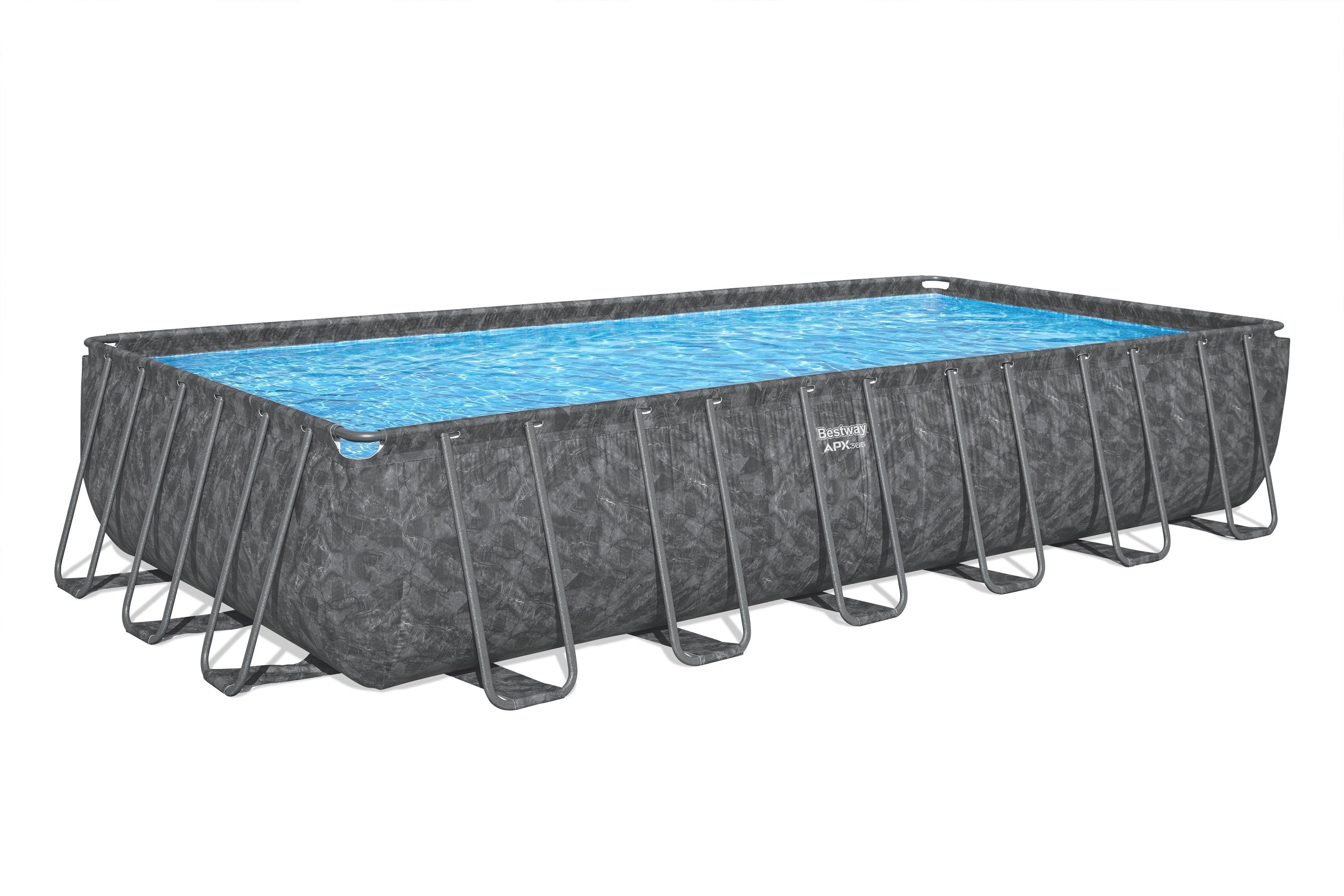 Bestway APX 365 24' x 12' x 52" Rectangle Above Ground Pool Set