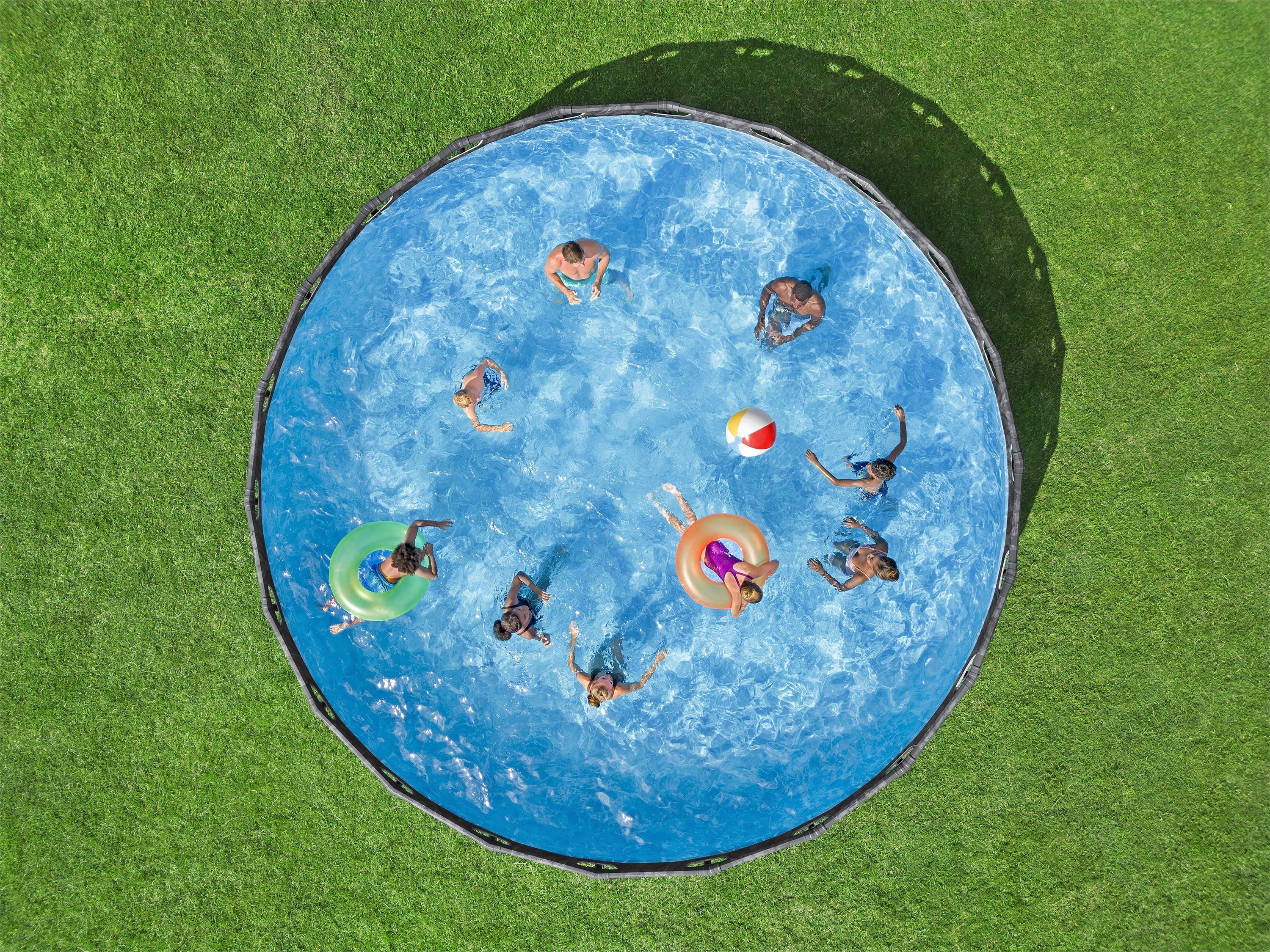 Bestway APX 365 22ft Round Above Ground Pool Set 52in Deep - Image 6